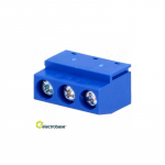 PCB gnybtų kaladėlė, 90&deg; kampas, 5 mm, 3 tipai, ant PCB, 1,5 mm2, 8A