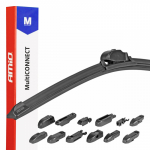 Pi&oacute;ro wycieraczki AMiO Multiconnect 22" 550mm 12 adapter&oacute;w AMIO-01197