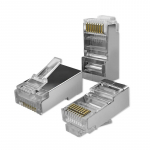 Qoltec 54554 RJ45 modulinė jungtis, CAT5e, FTP, paauksuoti kontaktai, 100 vnt.