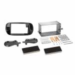 Ramka radiowa 2 DIN Fiat 500 (ZAF 312) 2007 - 2015 czarna matowa