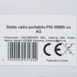Ne&scaron;iojama radijo stotis PNI 3588S, GSM 4G, dviguba kamera, 2,4 colio spalvotas ekranas, ličio jonų 3800 mAh, IP68