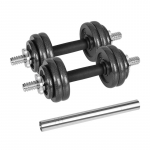 REBEL ACTIVE reguliuojamo svorio hanteliai dėkle, 15 kg, su &scaron;tanga
