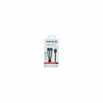 &bdquo;Swissten Textile&ldquo; universalus 3in1 USB-C / &bdquo;Lightning&ldquo; duomenų MFI / Micro USB laidas, 1,2 m, juodas