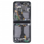 Ekranas Samsung F731 Z Flip5 5G su lietimui jautriu stikliuku ir rėmeliu (Inner) Graphite originalus (used Grade B)