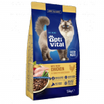 OPTIVITAL Su &scaron;viežia vi&scaron;tiena - sausas kačių ėdalas - 1,4 kg