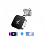 2026 Pionray 2-in-1 belaidis CarPlay ir Android Auto adapteris &ndash; 5GHz WiFi, Type-C/USB Plug & Play