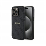 &bdquo;Guess&ldquo; odinis metalinis &bdquo;MagSafe&ldquo; logotipas, Apple iPhone 15 Pro 4G, juodos spalvos
