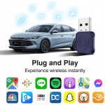 CarlinKit 5.0 Mini Ultra belaidis CarPlay ir Android Auto adapteris