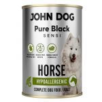 JOHN DOG Pure Black Sensi Hypoallergenic Horse - &scaron;lapias &scaron;unų ėdalas - 400 g