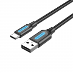 USB 2.0&ndash;USB-C laidas / 1,5 m juodas COKBG VENTION