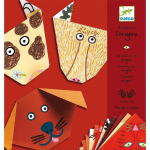 Popierinių figūrų gaminimo rinkinys Djeco origami animals