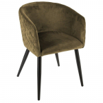 Krėslas Atmosphera Marlo Velvet, samanų,56x55x76cm