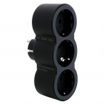 Trivietis skirstytuvas LEGRAND, juodos spalvos