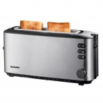 Toaster - Severin AT 2515 2-riekelių Nerūdijančio Plieno Su Reguliuojamu Rudos Spalvos Kontrolė Sidabrinė