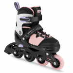 Riedučiai Spokey Trixie 944676, juodi / rožiniai, 31-34