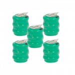 5x sagos formos baterijos, 3 tipo / V80H, 2 kontaktų, skirtos modeliams, saulės lempoms ir kt. - 80 mAh 3,6 V NiMH