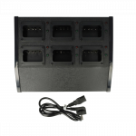 6 vietų įkroviklis Kenwood baterijoms KNB-14, 15, 16 ir kt. Kenwood TK-180 Walkie Talkie, 8.4V