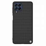 Nillkin Textured Case tvirtas sustiprintas dėklas su gelio rėmu ir nailonine nugara, skirta Samsung Galaxy M53 5G juoda