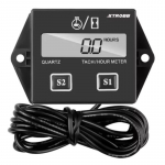 Darbo valandų skaitiklis 2 / 4 taktų varikliams, 9999,9 val., 0,1 val. tikslumas, IP68, 85 &deg;C, 75 x 45 x 20 mm