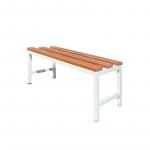 Metalinis suoliukas persirengimo kambariui su medinėmis WPC lentelėmis Rehalt Systems 100 x 36 x 43