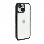 iLike Apple iPhone 15 Pro žvaigždutės formos akrilinis dangtelis, juodas
