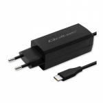 &bdquo;Qoltec 90W GaN&ldquo; itin greitas įkroviklis, 5&ndash;20 V, 3&ndash;4,5 A, USB-C 3.1, ne&scaron;iojamas kompiuteris, i&scaron;manusis telefonas, plan&scaron;