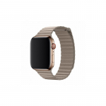 &bdquo;Devia Elegant Leather Loop&ldquo; (44 mm) &bdquo;Apple Watch&ldquo; laikrodžiui (akmens spalvos)