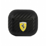 Ferrari FESA3CABK AirPods 3 dangtelis juodas / juodas On Track PU Carbon
