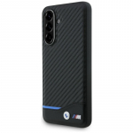 BMW M anglies pluo&scaron;to dėklas, skirtas &bdquo;Samsung Galaxy A56&ldquo; &ndash; juodas