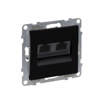 Kompiuterinis lizdas 2 x RJ45 UTP CAT 6 SUNO Legrand 721453 (juoda spalva)
