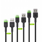 GREENCELL 3x GC Ray USB-C kabelis 30 cm