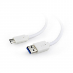 Gembird USB 3.0 laidas į USB-C (AM / CM), 1,8 m, baltas