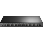 TP-Link JetStream 48-Port Gigabit ir 4-Port 10GE SFP+ L2 + Tvarkoma Switch su 48-Port PoET+