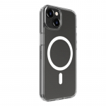 &bdquo;Evelatus&ldquo; skaidrus, skaidrus &bdquo;Apple iPhone 14&ldquo; dėklas su &bdquo;MagSafe&ldquo; permatomu dangteliu