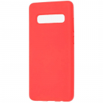 &bdquo;Evelatus&ldquo; &bdquo;Samsung Galaxy S10 Plus&ldquo; nano silikoninis dėklas, mink&scaron;tas lietimui, raudonas, TPU, su mink&scaron;tu lietimui jaut
