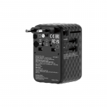 Verbatim Įkrovimo ir kelioninis adapteris 100W 1C i&scaron;traukiamas, juodas