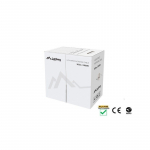 LANBERG UTP CAT.5E kabelis, 305m, CU, juodas, FLUKE