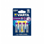 R03 / AAA ličio baterijos Varta L92 / 6103, pakuotėje po 4 vnt.