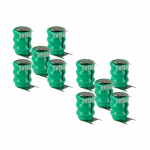 10 vnt. sagos formos baterijų, V40H tipo, 3 kontaktų, skirtų modeliams, saulės lempoms ir kt. - 40 mAh 3,6 V NiMH
