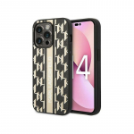 Karl Lagerfeld Apple iPhone 14 Pro Max 6.7 Monogram Stripe Brown
