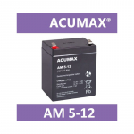 12 V 5 Ah akumuliatorius :: &Scaron;vino-rūg&scaron;ties akumuliatorius :: 12 voltų, 5 ampervalandės (Ah) :: Gnybto tipas T2 (6,35 mm)