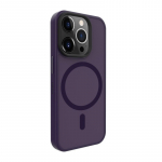 &bdquo;Evelatus&ldquo; &bdquo;Apple iPhone 15 Pro Hybird&ldquo; dėklas su &bdquo;Magsafe PC+TPU&ldquo; tamsiai violetiniu atspalviu