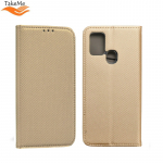 TakeMe Smart Magnetic Fix Book Case without clip Samsung Galaxy Xcover 6 Pro (G736U) Gold