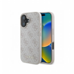Guess 4G Classic iPhone 16 dėklas &ndash; rožinis