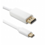 &bdquo;Qoltec Displayport&ldquo; pakaitinio režimo jungtis, USB 3.1 C tipo ki&scaron;tukas, &bdquo;Displayport&ldquo; ki&scaron;tukas, 5K, 1 m