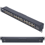 Extralink Gigabito PoE injektorius 12-Port, 12x 1000Mb / s RJ45, montuojamas į stovą Case