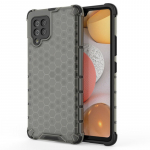 Honeycomb Case &scaron;arvų dangtelis su TPU buferiu, skirtas Samsung Galaxy A42 5G juodas