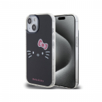 Hello Kitty IML Kitty Face dėklas iPhone 15 - juodas