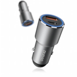 &bdquo;Dudao&ldquo; USB / USB automobilinis C tipo įkroviklis, greitas įkrovimas, 22,5 W pilkas (R4PQ)