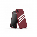 Adidas OR Molded PU Suede dėklas iPhone X / XS - bordo